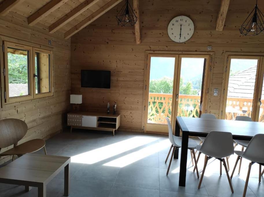 L'Echappee Belle En Montagne - Site Location-Chalet Mieussy Buitenkant foto