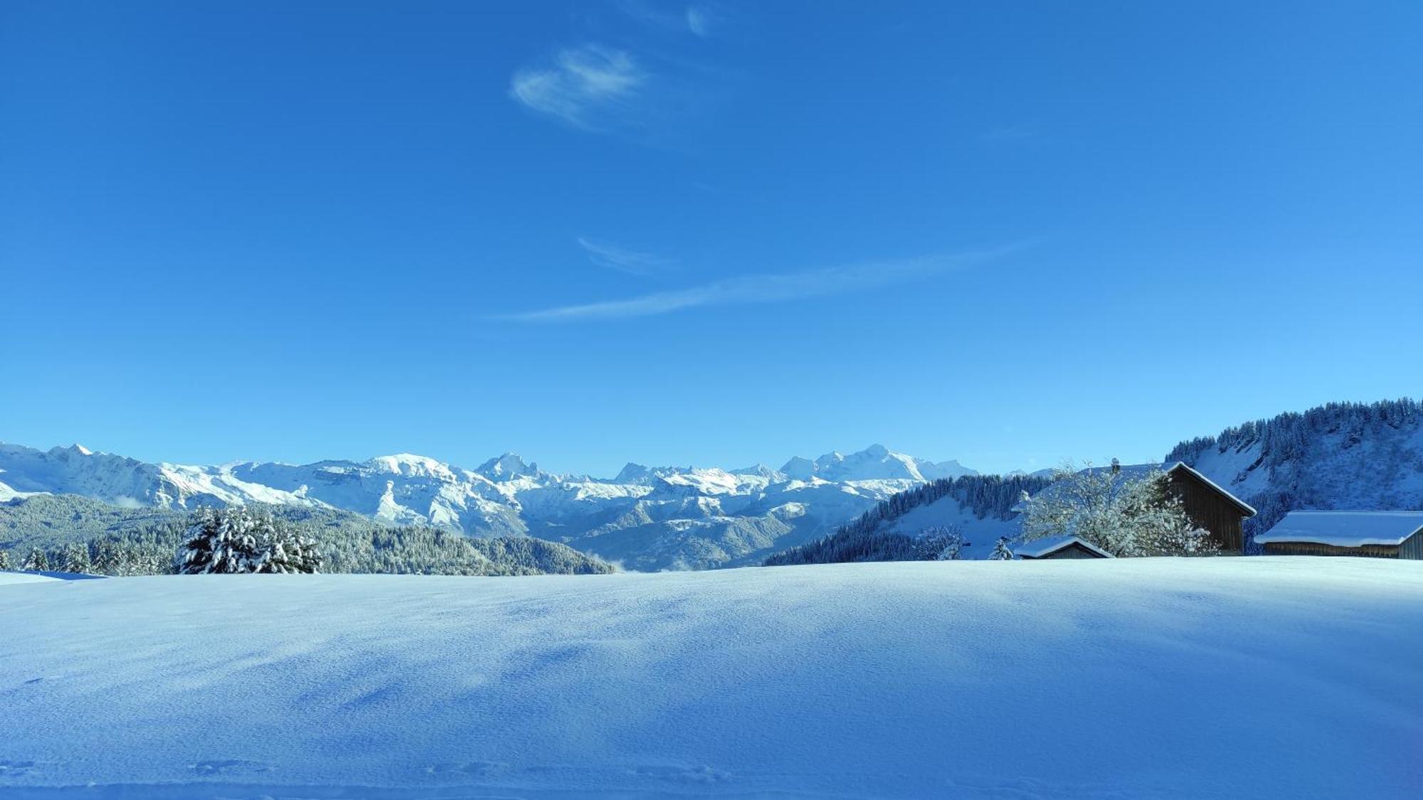 L'Echappee Belle En Montagne - Site Location-Chalet Mieussy Buitenkant foto